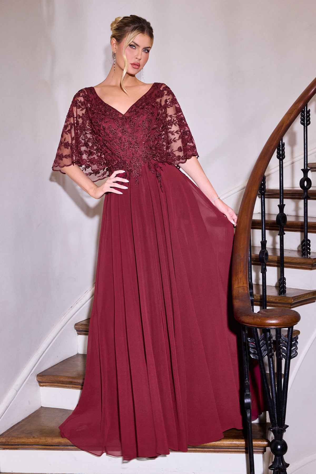 Ladivine by Cinderella Divine cl10-burgundy-1