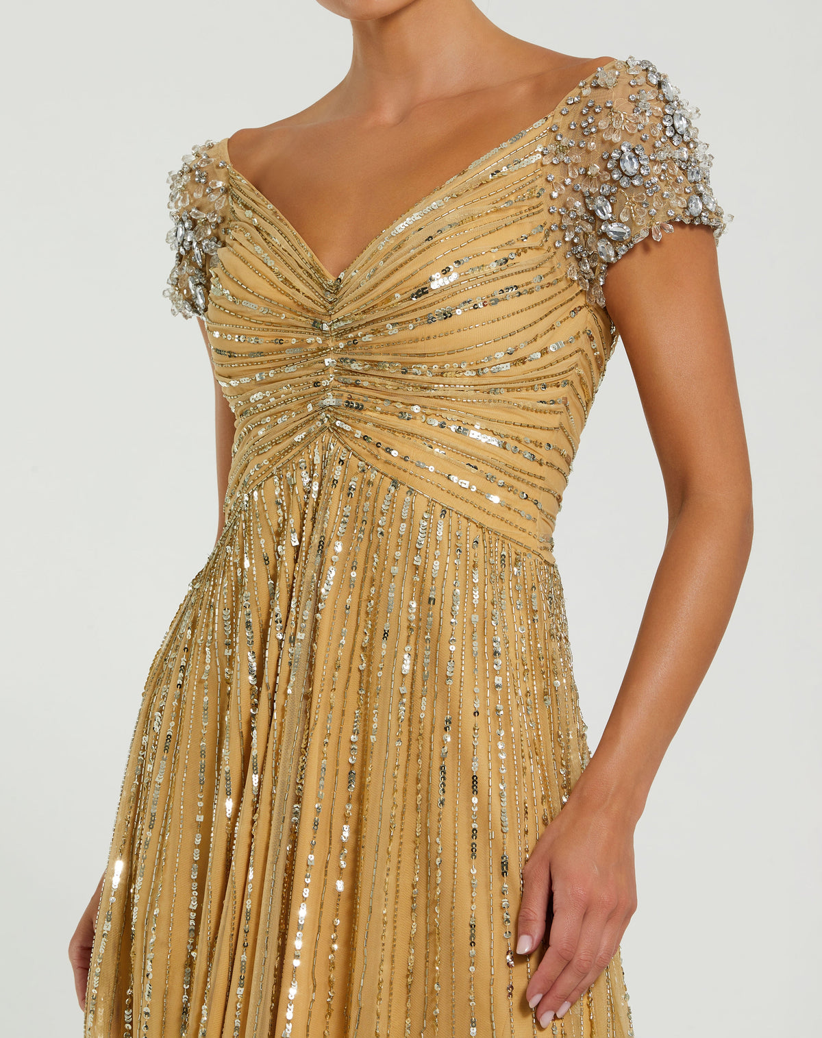 Mac Duggal 23042-gold-cl