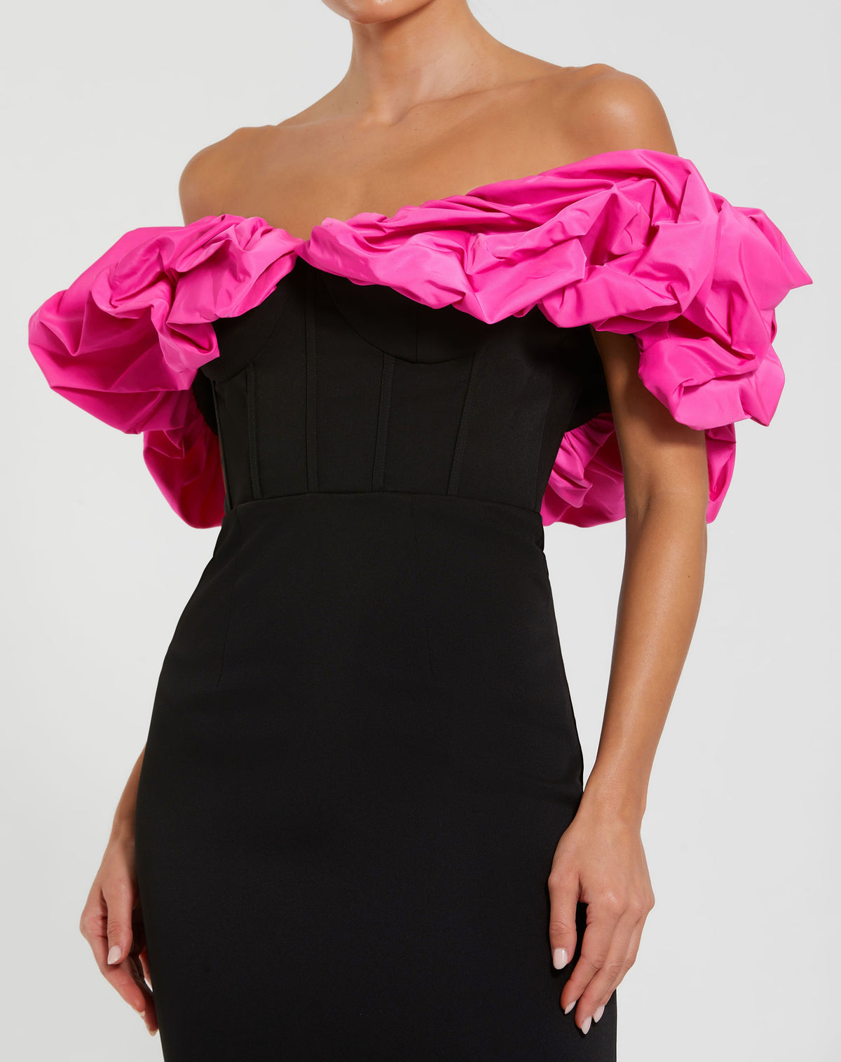 Mac Duggal 27669-blackhotpink-cl