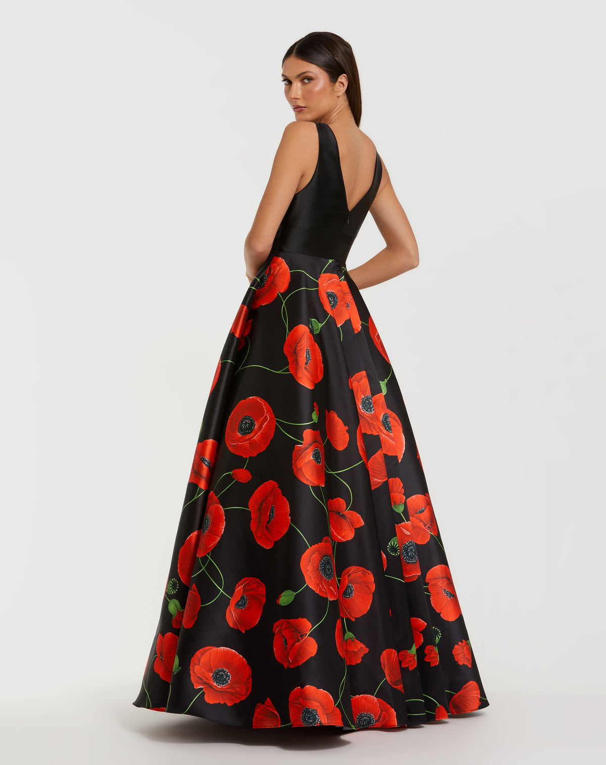 Mac Duggal 56181-poppymulti-bk