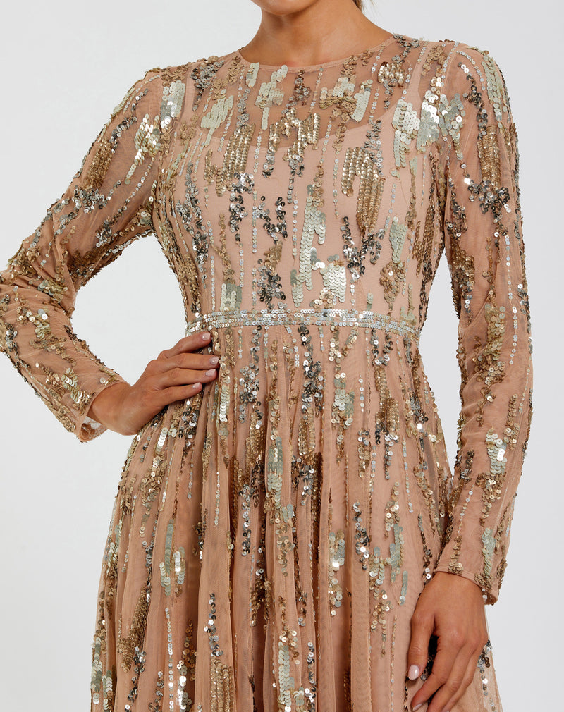 Mac Duggal 6181-taupe-cl