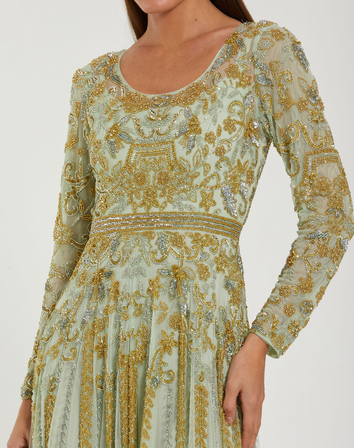 Mac Duggal 6201-lightsage-cl