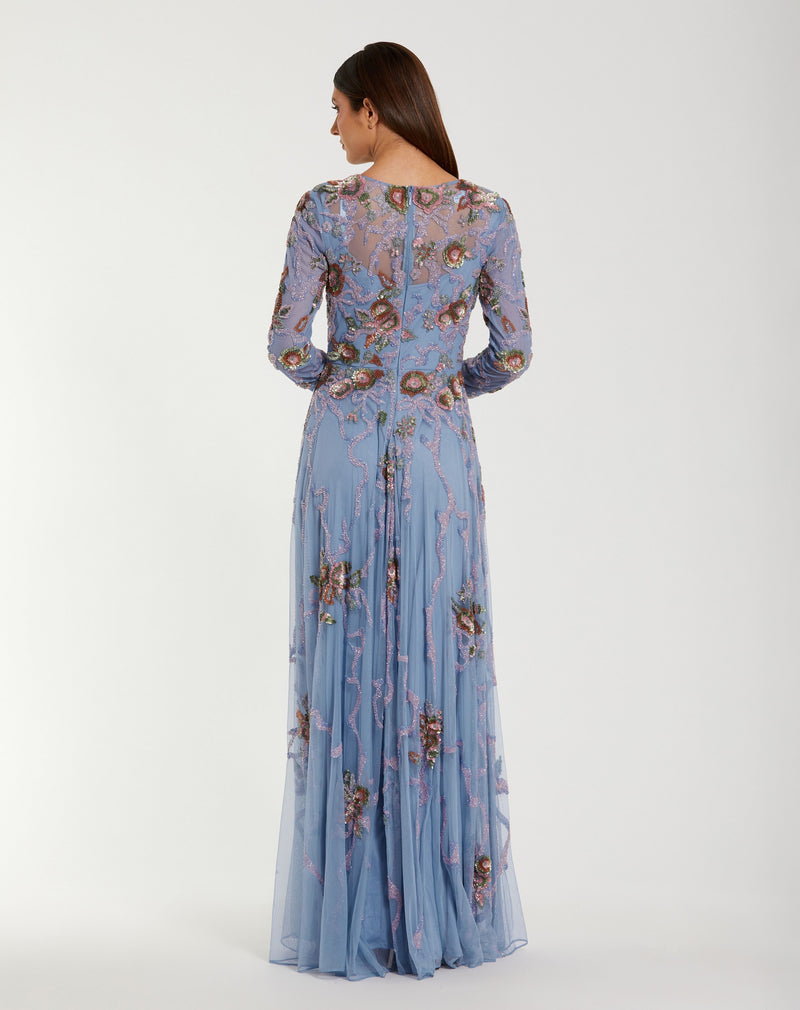 Mac Duggal 6202-slateblue-bk