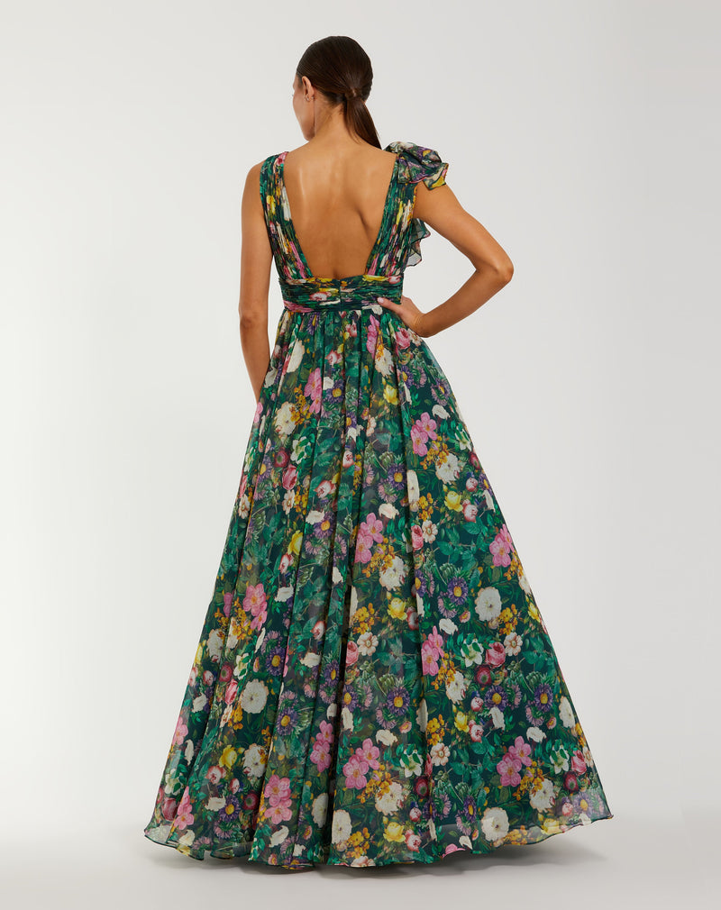 Mac Duggal 68947-deepgreenmulti-bk