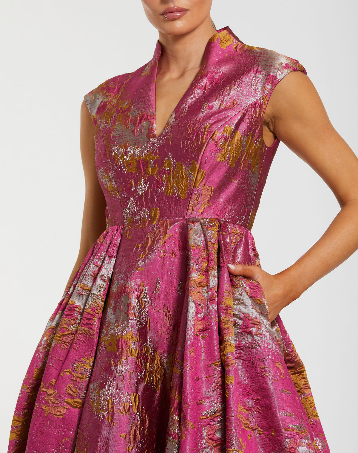 Mac Duggal 68956-raspberrymulti-cl