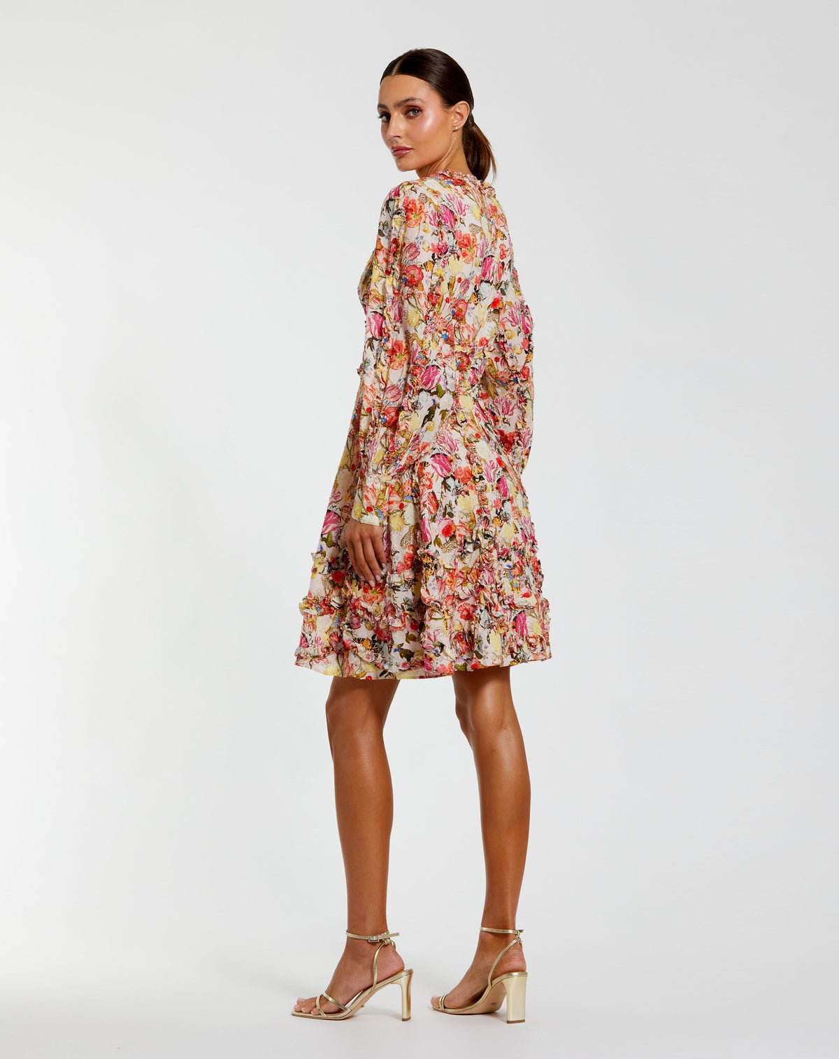 Mac Duggal 8261-pinkmulti-bk