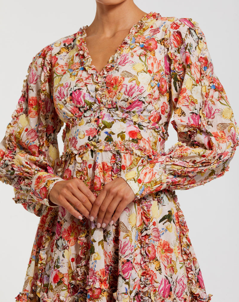 Mac Duggal 8261-pinkmulti-cl