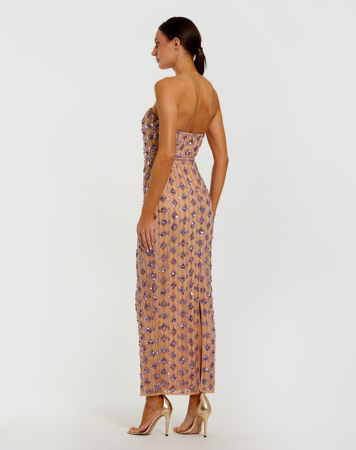 Mac Duggal 94293-nudelilac-bk