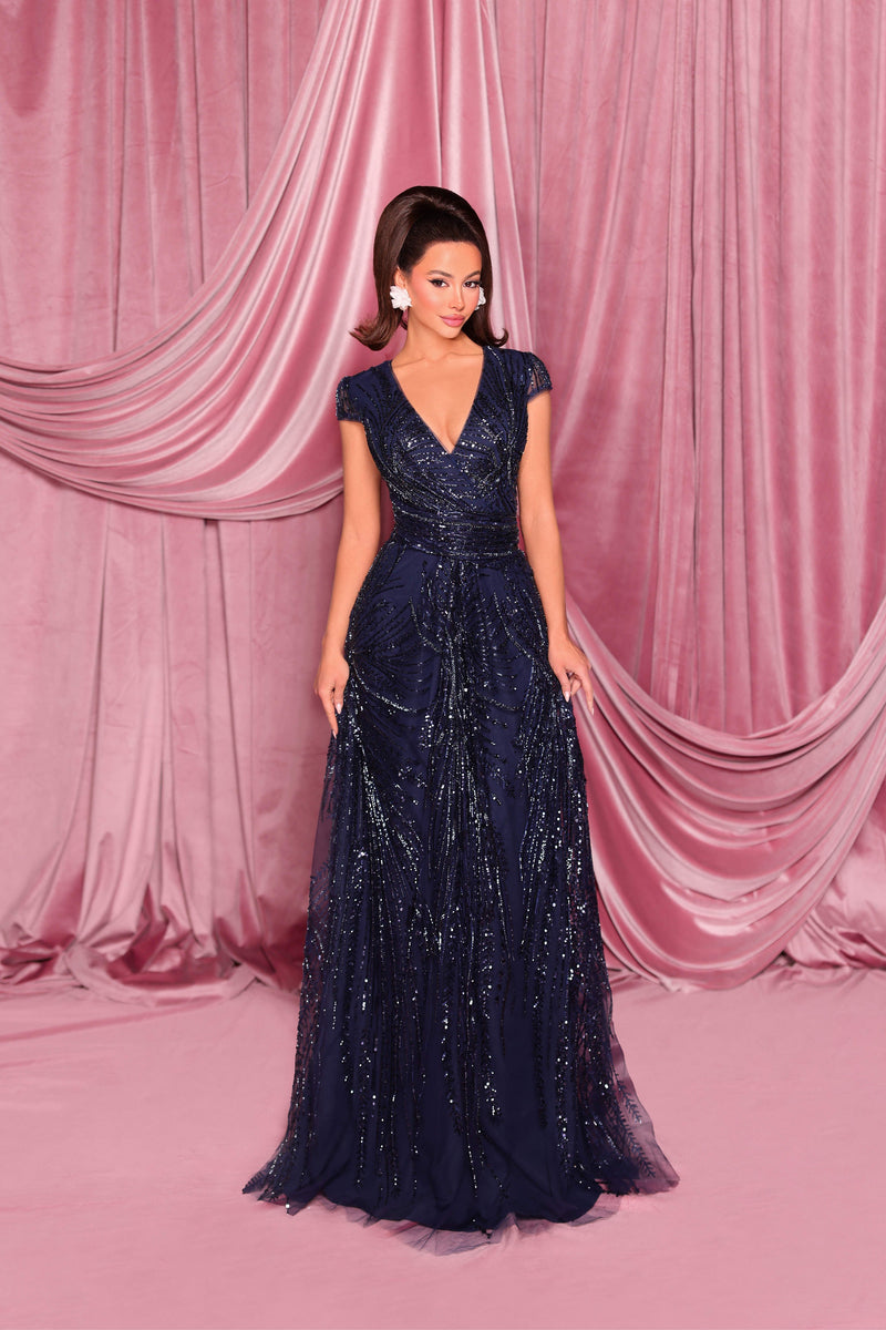 Nicoletta nc3070-navy-1