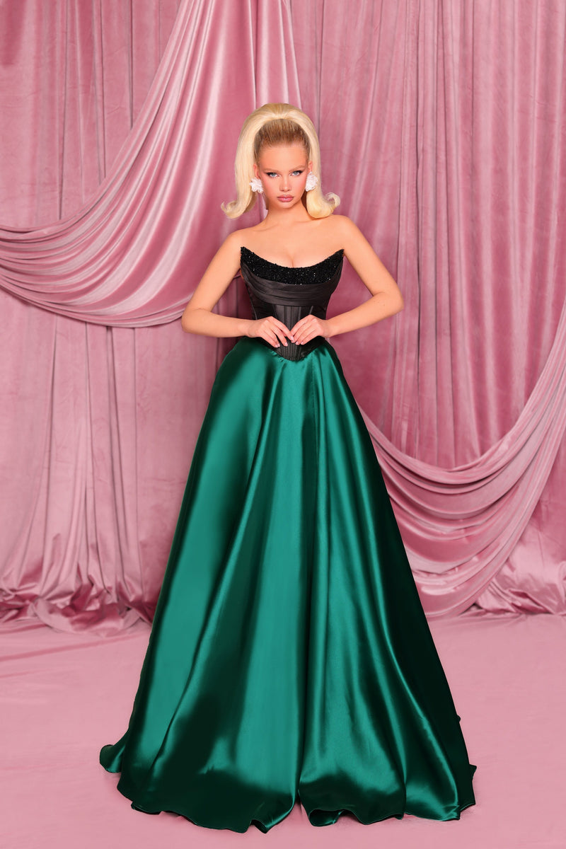 Nicoletta nc3096-black-emerald-green-1