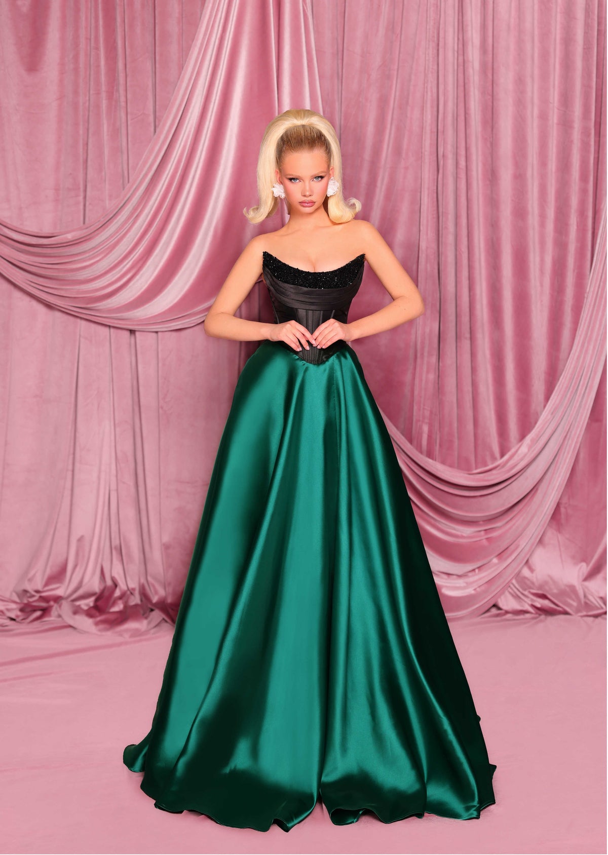 Nicoletta nc3096-blackemerald-green-1