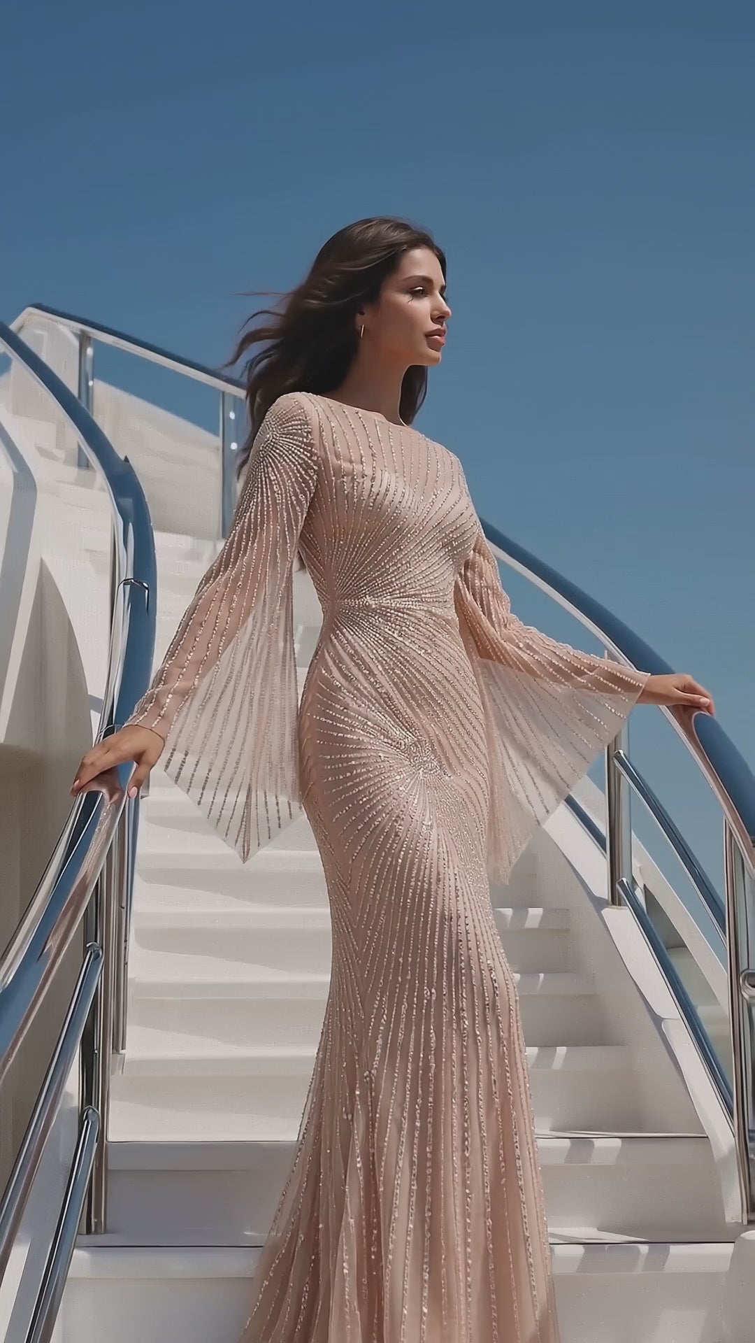 Terani 271GL8351 designer dress video