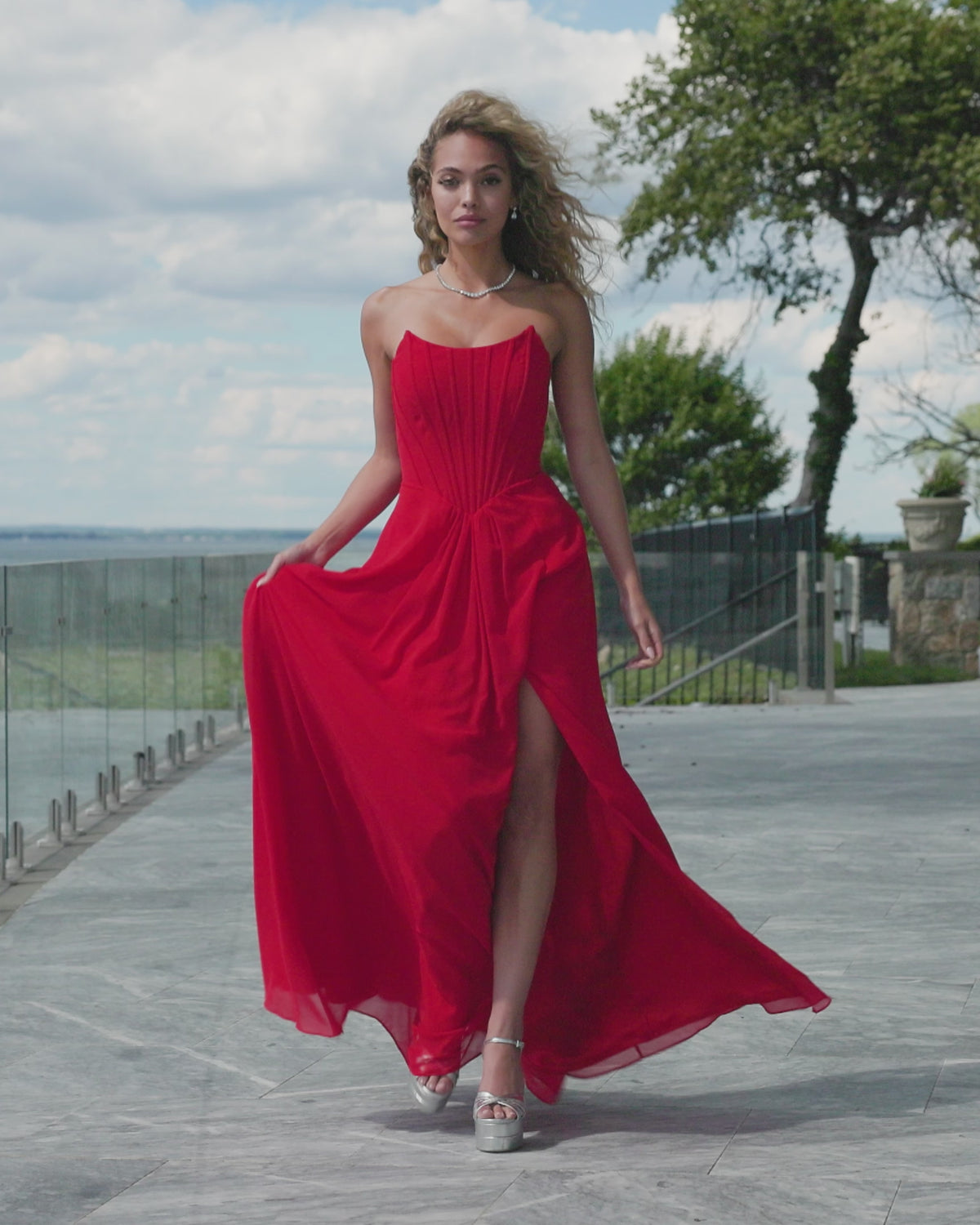 Faviana 11672 designer dress video