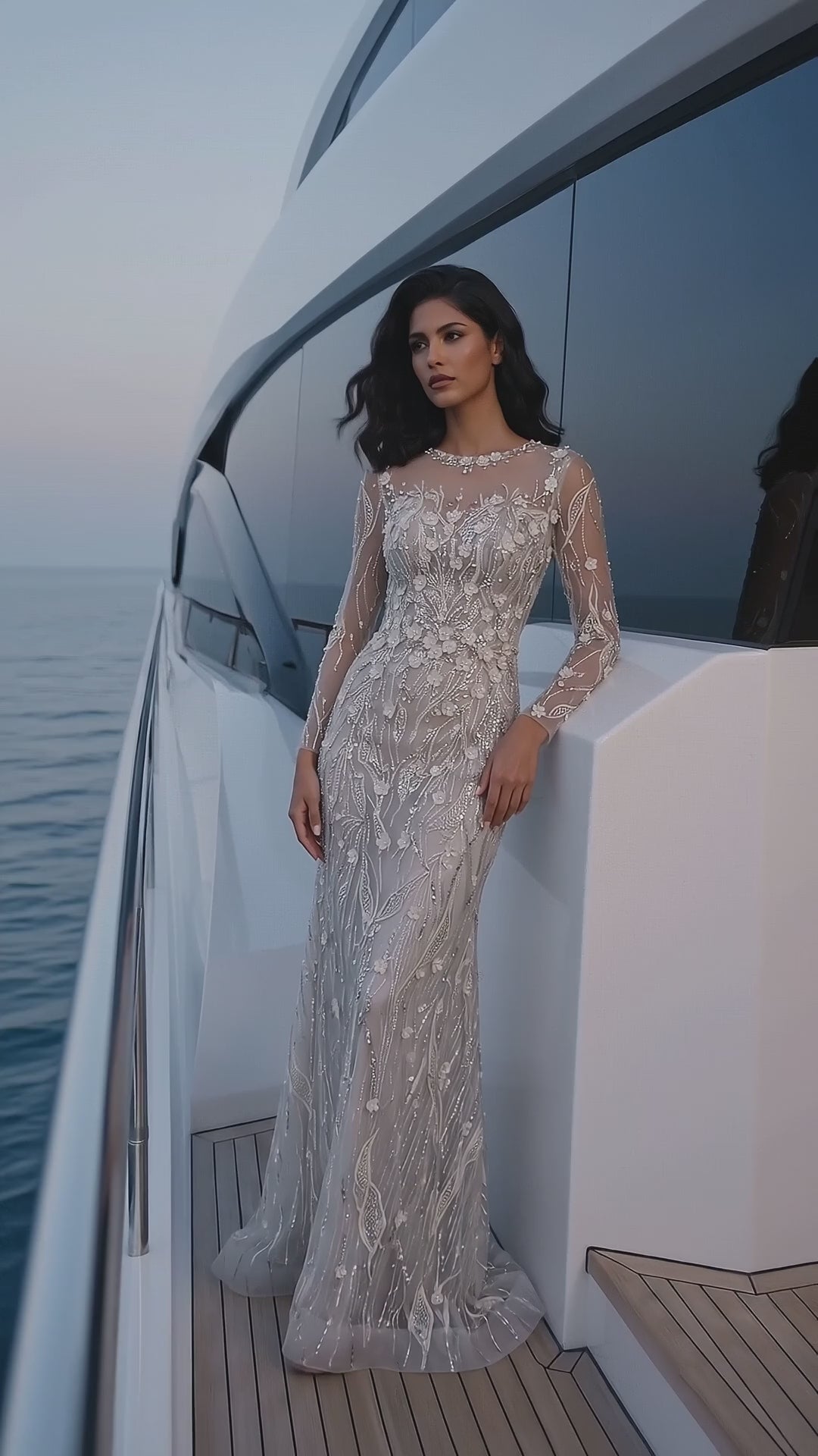 Terani 271GL8443 designer dress video
