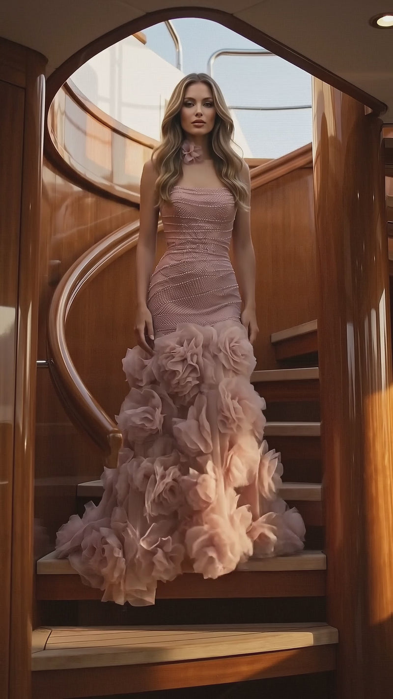 Terani 271GL8086 designer dress video