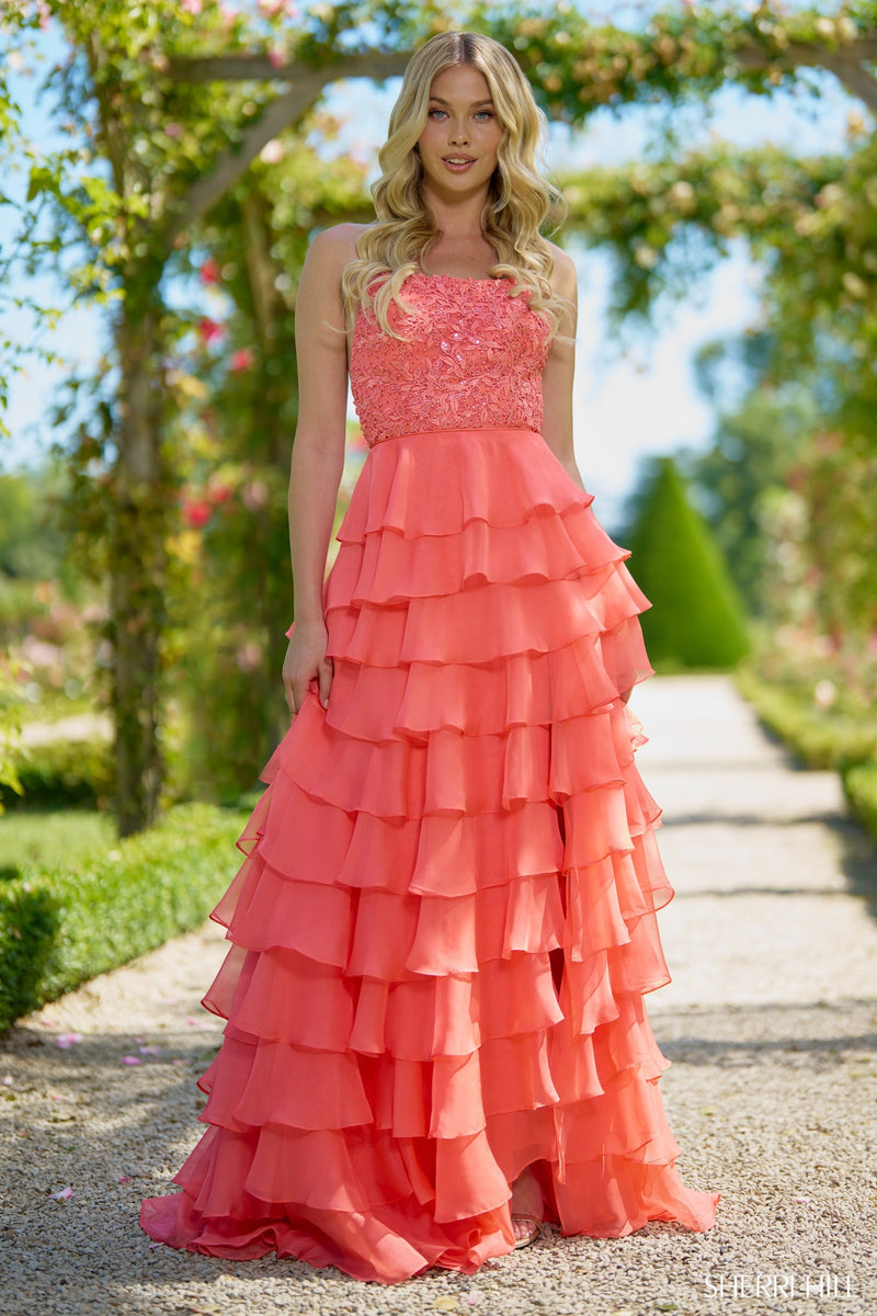 Sherri Hill 56866-coral-dress-1