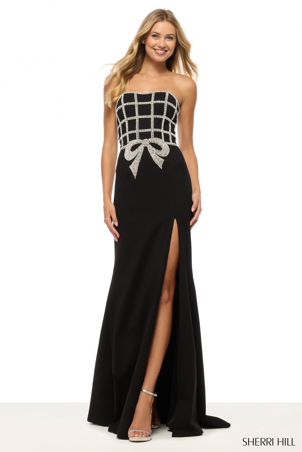 Sherri Hill 57732-blacksilver-dress-1