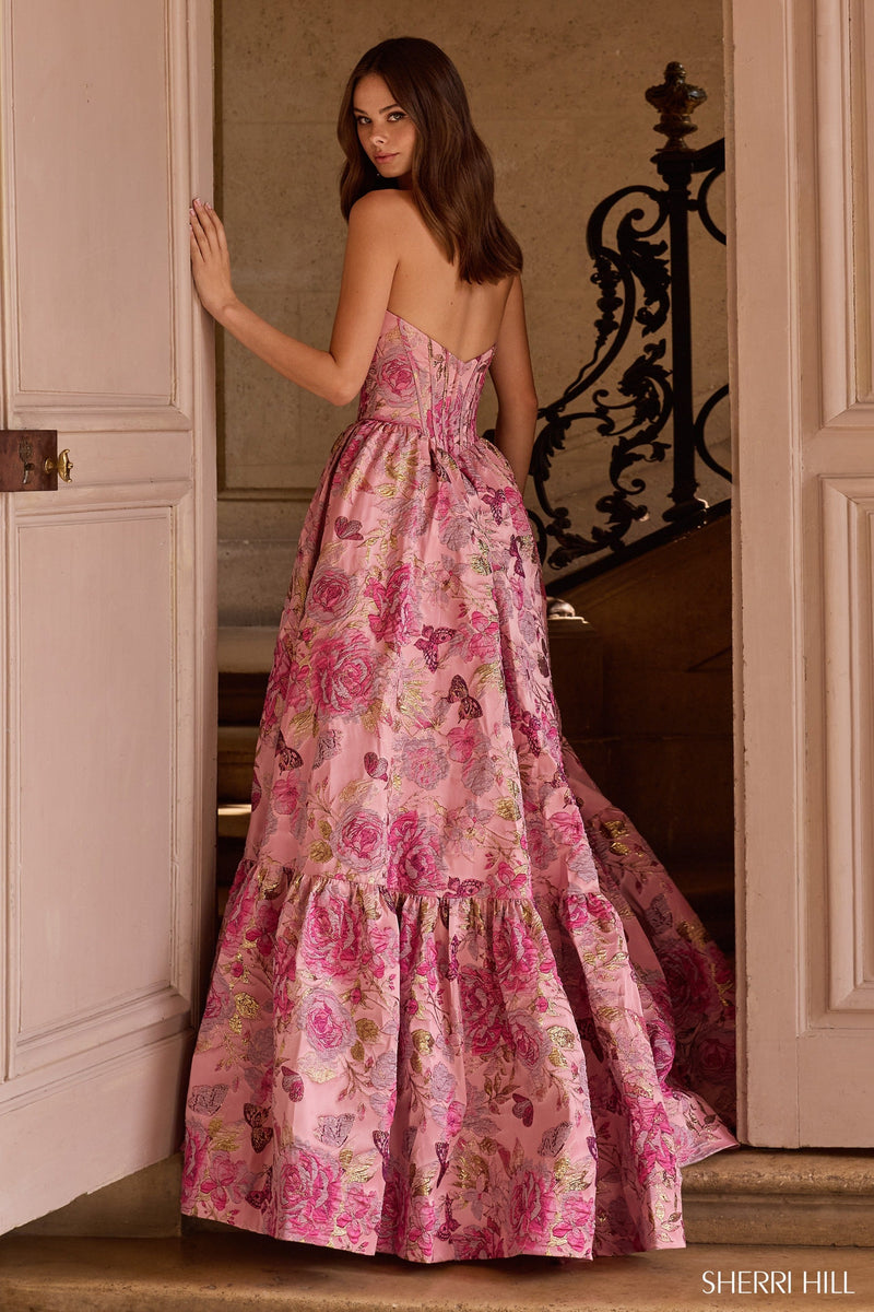 Sherri Hill 57754-pinkred-dress-2