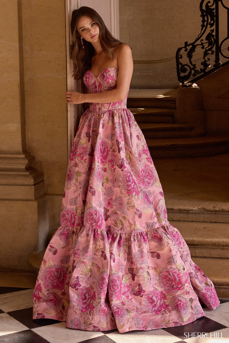 Sherri Hill 57754-pinkred-dress-3