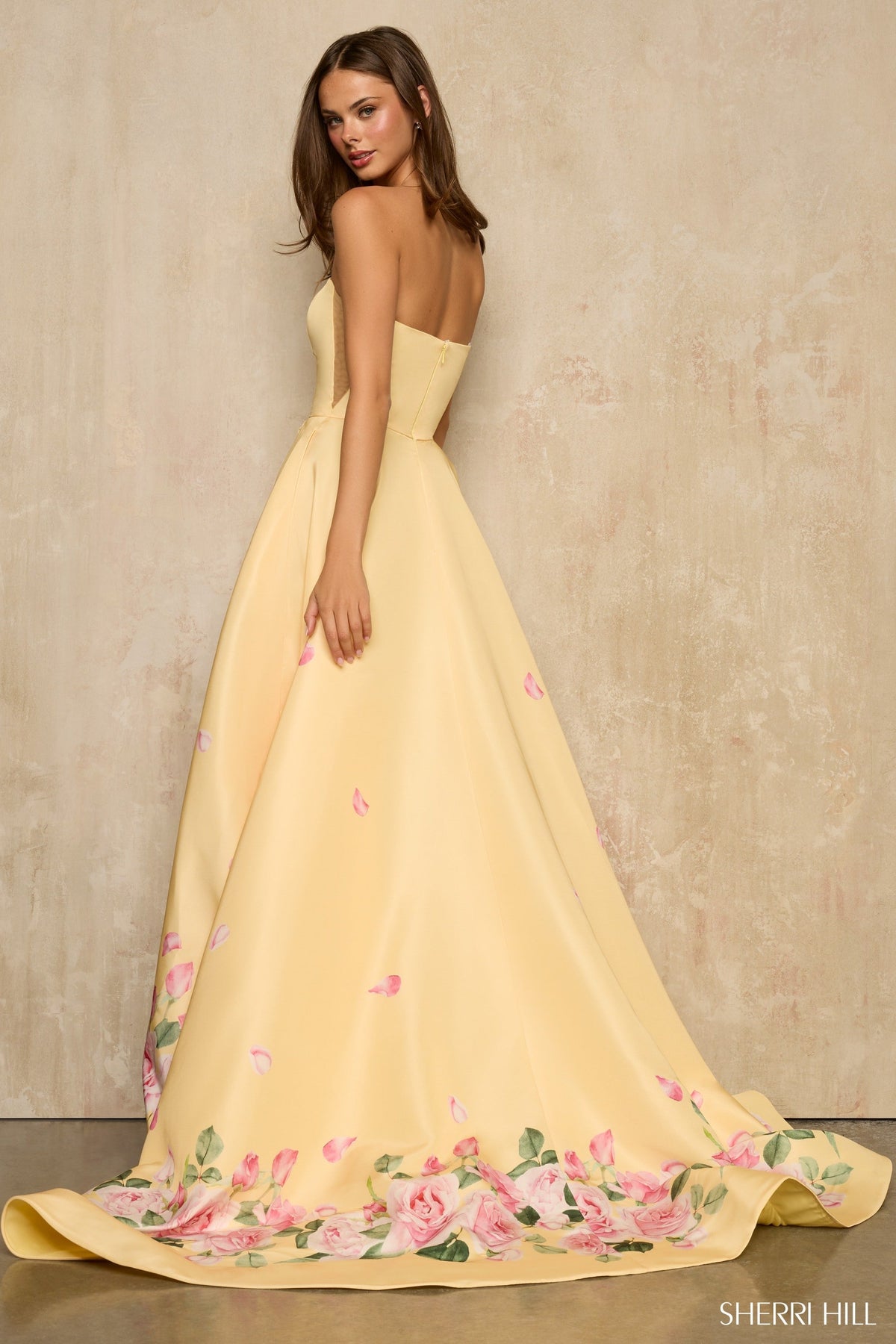 Sherri Hill 57760-yellowprint-dress-2