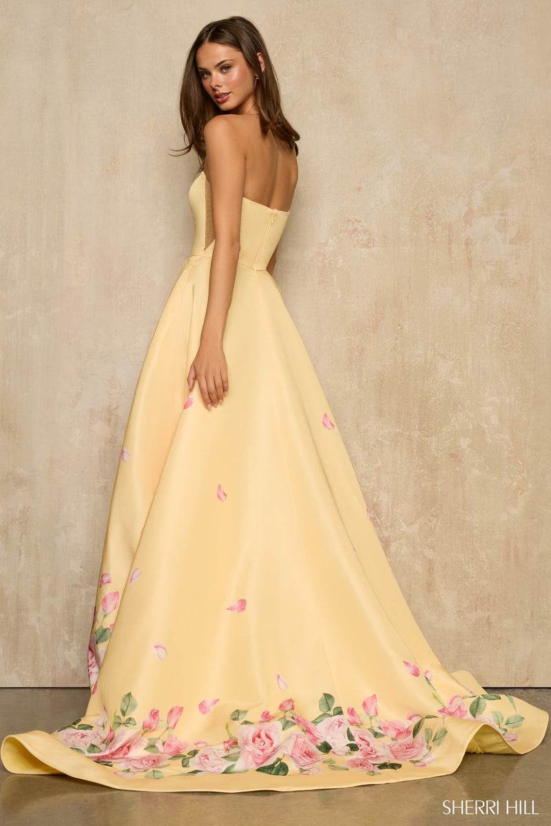 Sherri Hill 57760-yellowprint-dress-2