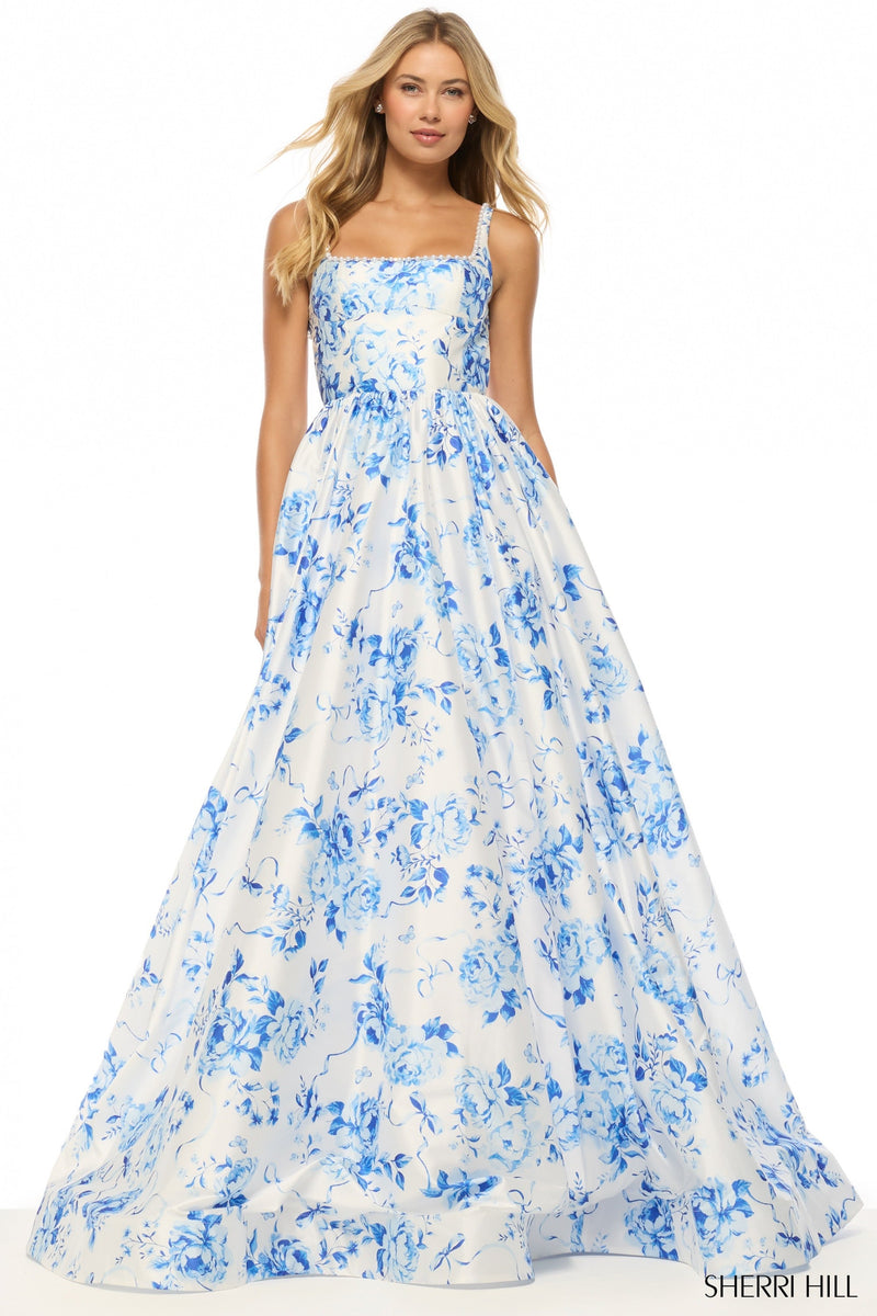 Sherri Hill 57789-ivoryblueprint-dress-1