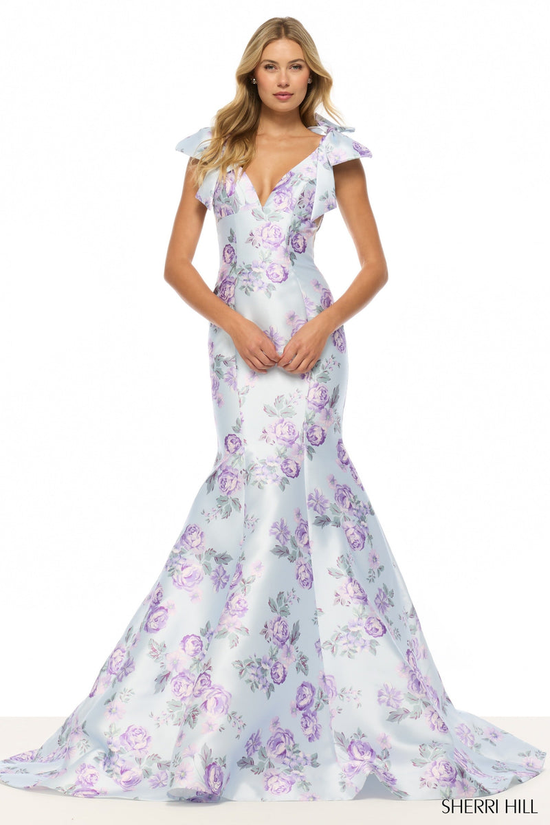 Sherri Hill 57854-lightbluelilacprint-dress-1